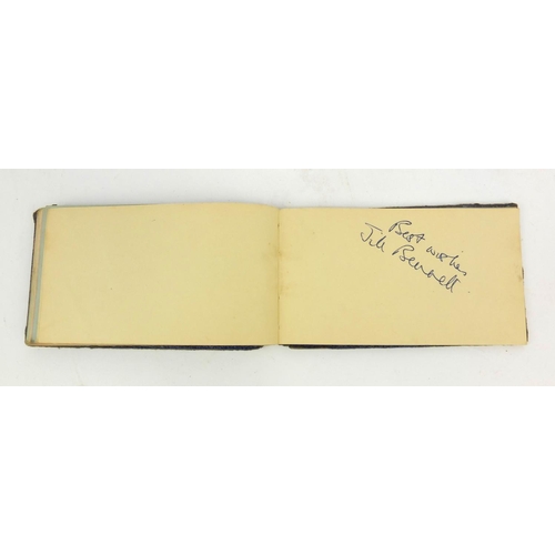 258 - Autograph album containing Wee Willie Harris, Jimmy Edwards, Jill Bennett, together with a signed ph... 