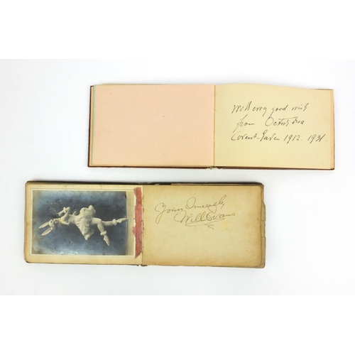 261 - Two autograph albums from the 1920s and 1930s of theatrical stage stars