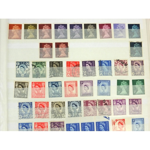 283 - Two albums of stamps including Great Britain, India, British Honduras, etc, including Penny Reds, Tu... 