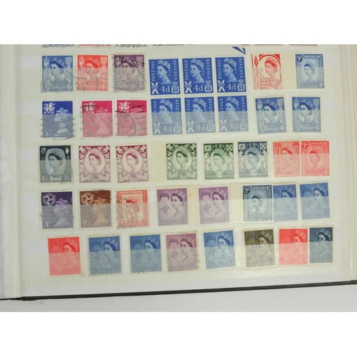 283 - Two albums of stamps including Great Britain, India, British Honduras, etc, including Penny Reds, Tu... 