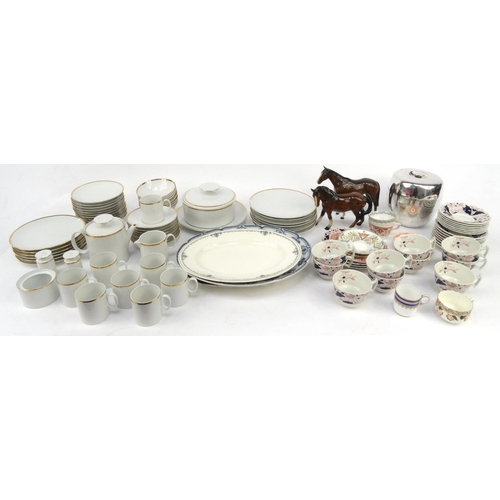 492 - Assorted dinner and teawares including Booths Dovedale pattern, Thomas dinner service, meat plates, ... 