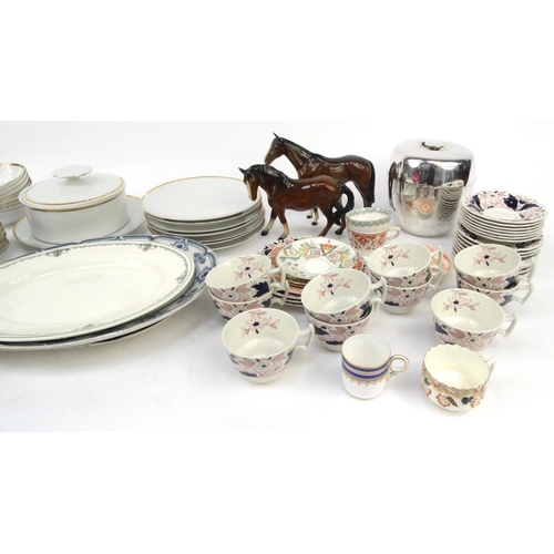 492 - Assorted dinner and teawares including Booths Dovedale pattern, Thomas dinner service, meat plates, ... 