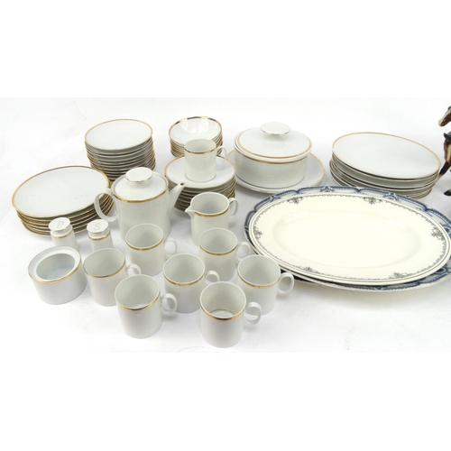 492 - Assorted dinner and teawares including Booths Dovedale pattern, Thomas dinner service, meat plates, ... 