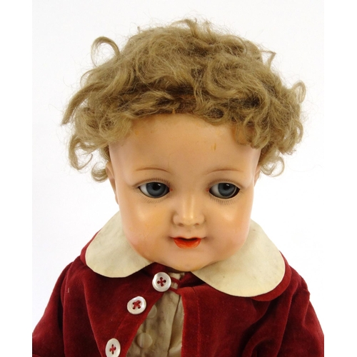 417 - K&R vintage composite doll, approximately 48cm high