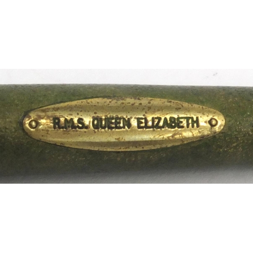 73 - Boxed Parker RMS Queen Elizabeth fountain pen with certificate, numbered 1950/5000