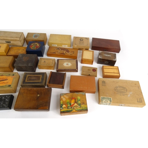 482 - Large collection of cigarette and cigar boxes