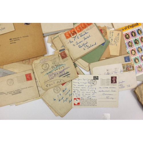 291 - Postal history including covers to Lady and Sir Frederick Williams, Sandringham, Norfolk, vellum doc... 