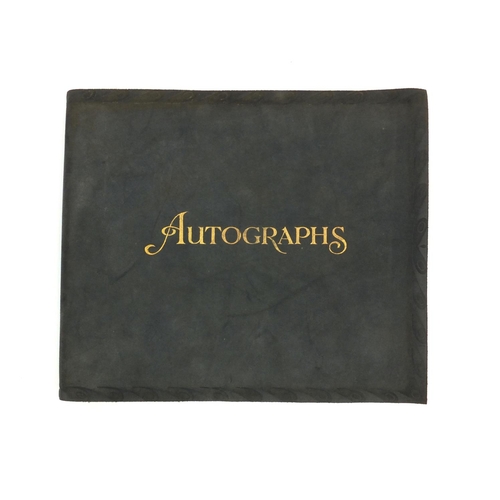 260 - Autograph album with autographs including Arthur Askey, Fred Perry, Gracie Fields, etc