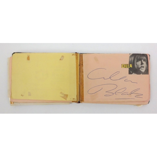 448 - Autograph album with autographs including cricketers, pop groups including The Searchers, Herman's H... 