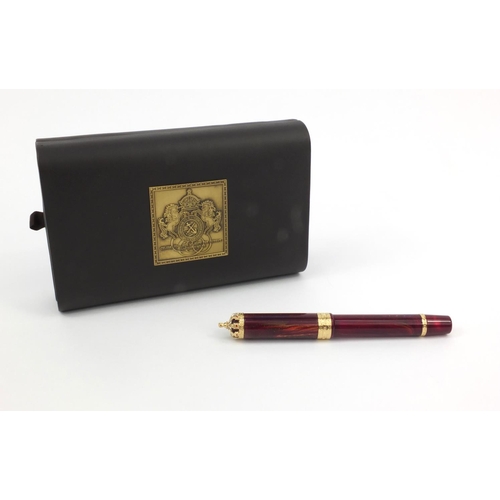 76a - Boxed Visconti Firenze limited edition fountain pen 'To Celebrate Her Majesty The Queen's Diamond Ju... 