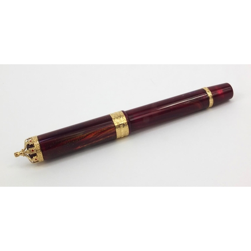 76a - Boxed Visconti Firenze limited edition fountain pen 'To Celebrate Her Majesty The Queen's Diamond Ju... 