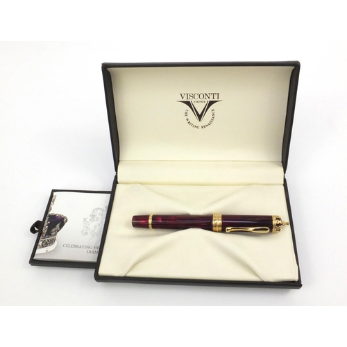 76a - Boxed Visconti Firenze limited edition fountain pen 'To Celebrate Her Majesty The Queen's Diamond Ju... 