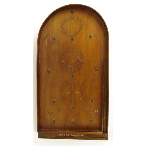 522A - Hit-A-Pin bagatelle board with balls