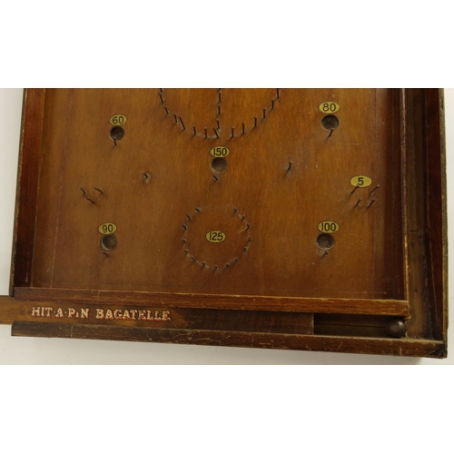 522A - Hit-A-Pin bagatelle board with balls