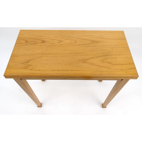 2044 - Oak Arts and Crafts style centre table with moulded edge, 73cm high x 79cm wide x 40cm deep