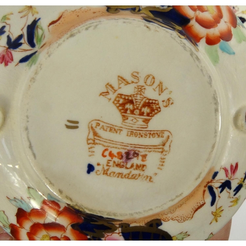 275 - Selection of Masons ironstone Mandarin patterned dinner/teawares including meat plate and tureens