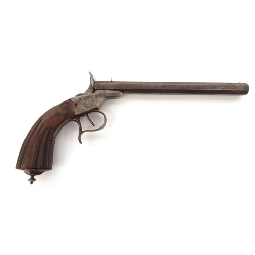 745 - Antique pistol, 30cm long