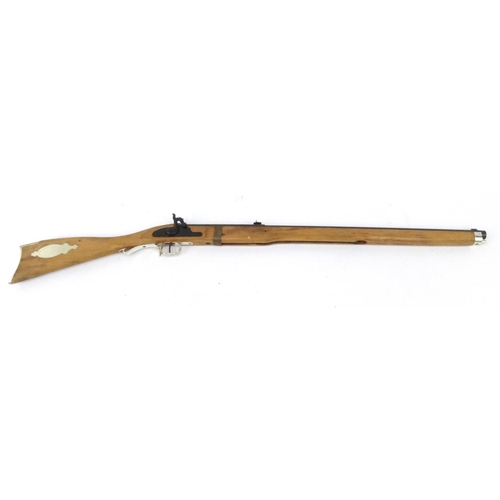 755 - Decorative percussion style rifle, 112cm long