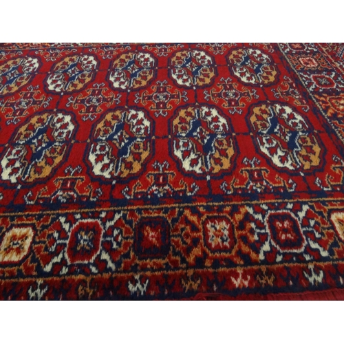 16 - Geometric carpet runner, 295cm long x 66cm wide