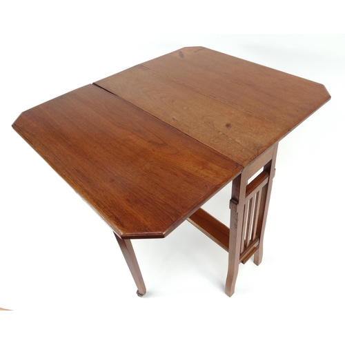 49 - Walnut Sutherland table, 62cm high x 68cm wide (when extended) x 60cm deep