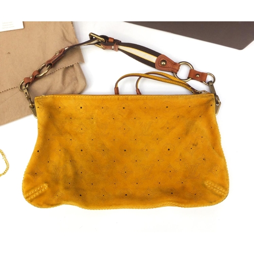 105 - Louis Vuitton Limited Edition Suede Onatah GM Hobo handbag housed in a Louis Vuitton box, 34cm wide