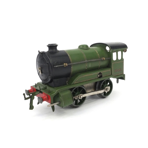 535 - Boxed Hornby 0 gauge 101 clockwork locomotive, 19cm long