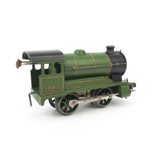 535 - Boxed Hornby 0 gauge 101 clockwork locomotive, 19cm long