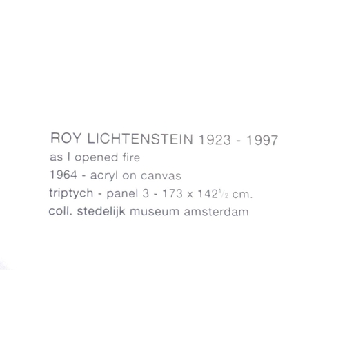 181 - Three Roy Leichtenstein pop art prints published by The Stedelijk Museum, Amsterdam, each 64cm x 53c... 