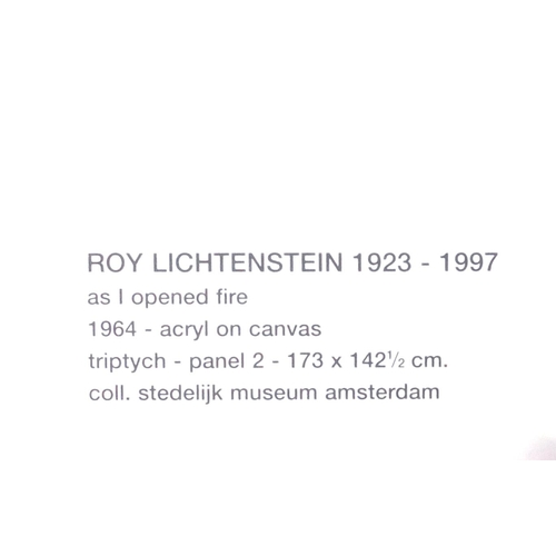 181 - Three Roy Leichtenstein pop art prints published by The Stedelijk Museum, Amsterdam, each 64cm x 53c... 