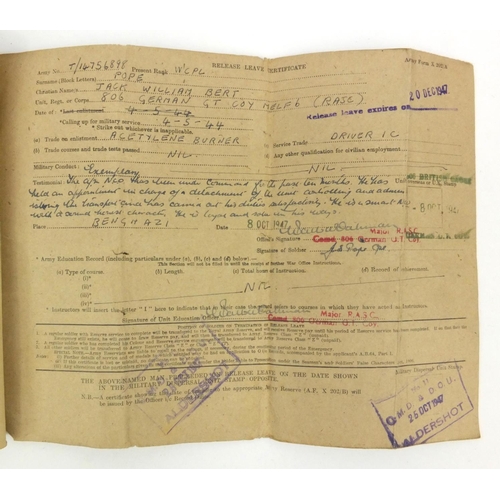 404 - Military interest sailor's ditty box relating to Burt Pope Stocker R.N. and his son, including a Wor... 