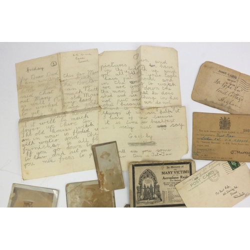 404 - Military interest sailor's ditty box relating to Burt Pope Stocker R.N. and his son, including a Wor... 