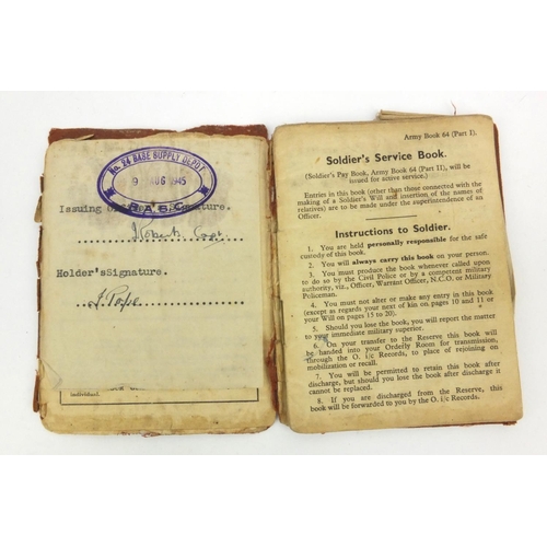 404 - Military interest sailor's ditty box relating to Burt Pope Stocker R.N. and his son, including a Wor... 