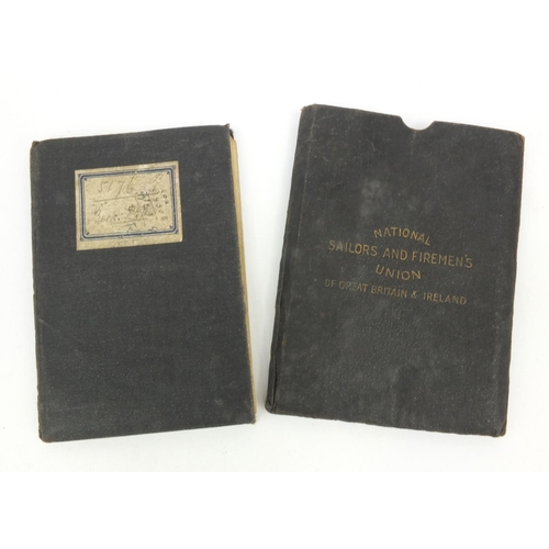 404 - Military interest sailor's ditty box relating to Burt Pope Stocker R.N. and his son, including a Wor... 