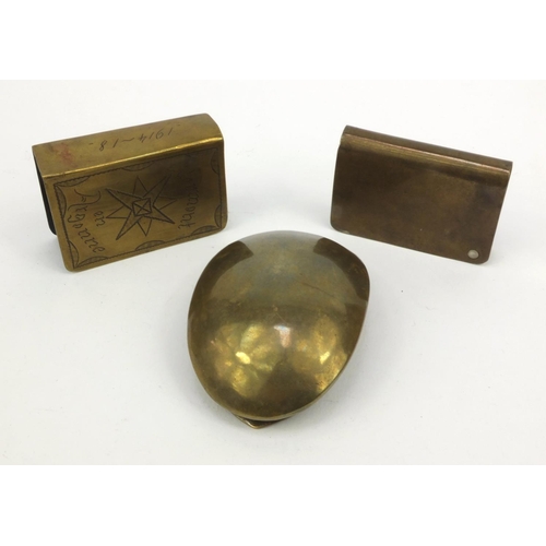 404 - Military interest sailor's ditty box relating to Burt Pope Stocker R.N. and his son, including a Wor... 