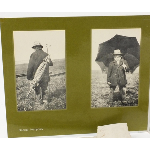 189 - Selection of The Sussex Shepherd items including shears, bell crook , smock, and pictures of shepher... 