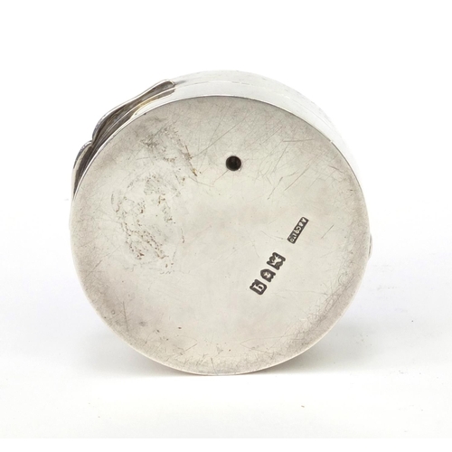 38 - Silver cased Asprey of London compensated barometer, London 1911, 2cm high