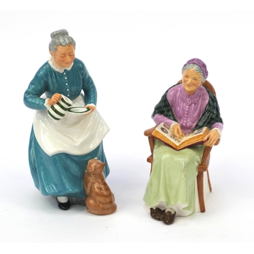 2057 - Two Royal Doulton figurines - The Favourite HN2249, together with The Family Album HN2321