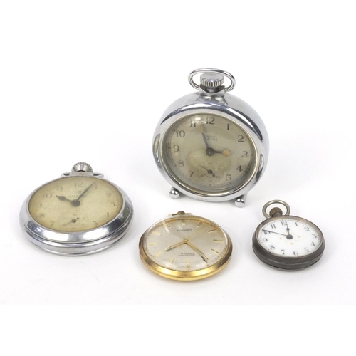 2552 - Ingersoll and Smiths Empire gentleman's pocket watches, Parker pocket watch and a lady's silver pock... 