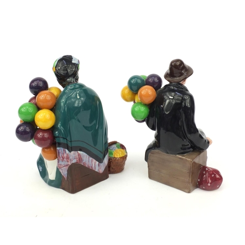 2056 - Two Royal Doulton figurines - The Old Balloon Seller HN1315 and the Balloon Man HN1954, the tallest ... 