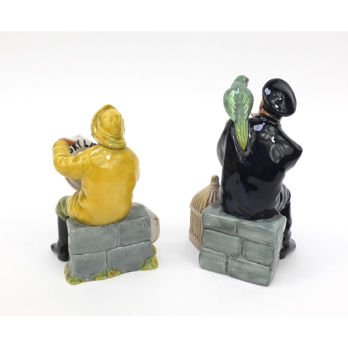 2059 - Two Royal Doulton figurines - Shore leave  HN2254 and the boatman HN2417, the tallest is 20cm high