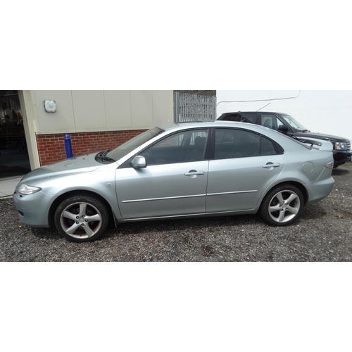 2001 - Mazda 6 Sport silver five door hatchback, 2.2 petrol.
Three former owners. Showing 103628 mile on th... 
