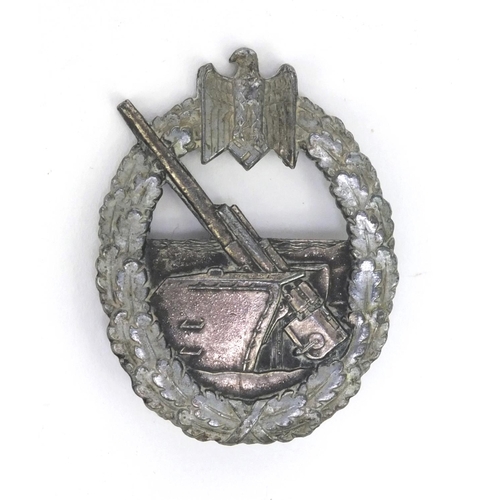 374 - German military interest coastal assault badge, (PROVENANCE: Was given to the vendor by his father a... 