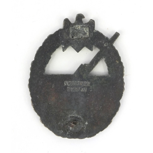 374 - German military interest coastal assault badge, (PROVENANCE: Was given to the vendor by his father a... 