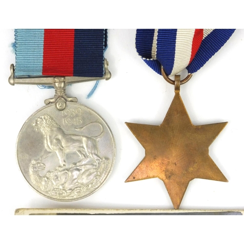 370 - British military interest World War II medals comprising the France and Germany star with original b... 