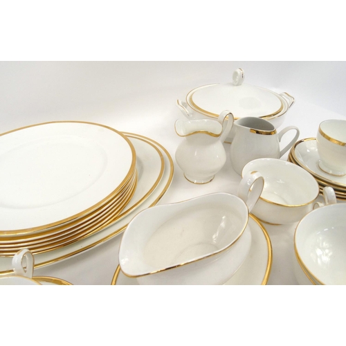 250 - Royal Albert white and gold dinner/tea service