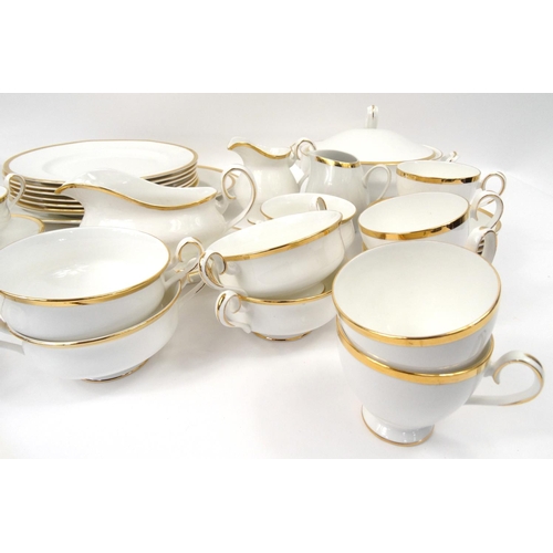 250 - Royal Albert white and gold dinner/tea service