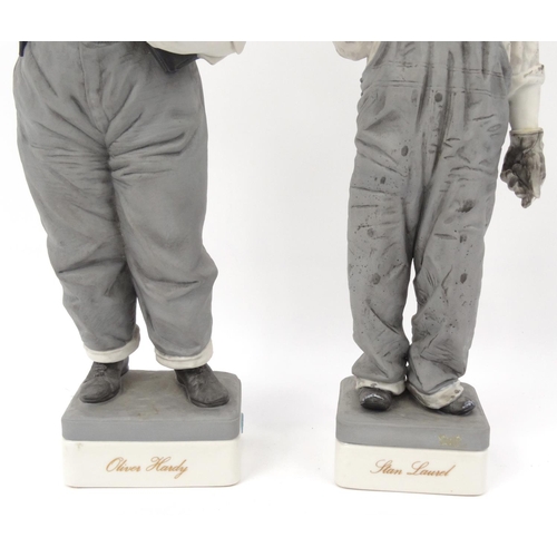 276 - A pair of limited edition Spanish porcelain Laurel and Hardy figures, number 147 and 150, the talles... 