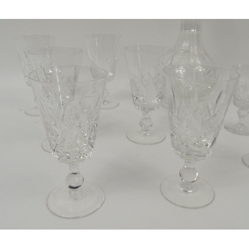 431 - Selection of cut glassware including Stuart and Webb examples