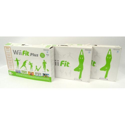 490 - Three boxed Wii Fit boards