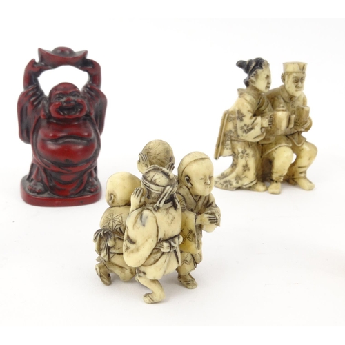 399 - Collection of miniature decorative oriental figures